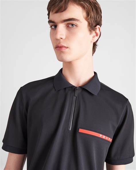 prada polo black label|Prada t shirt sale.